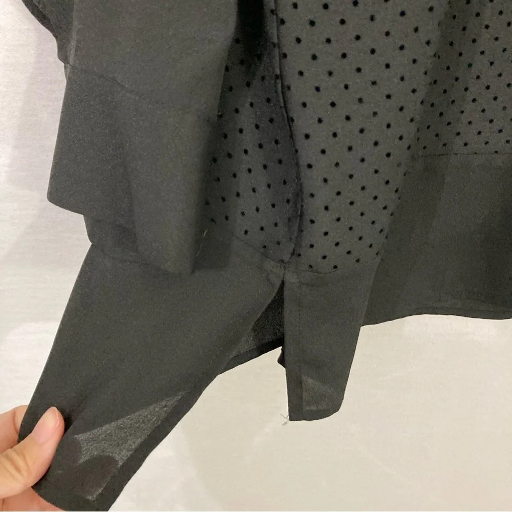 New Calvin Klein‎ Black Polka Dot Round Neck Long Sleeve Business Casual Top 3X - Picture 9 of 12
